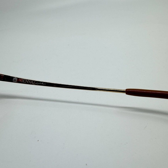 Vintage Vienna Line 1352-10 Yellow Brown Round Sunglasses‎ Frames H9289 main image 4
